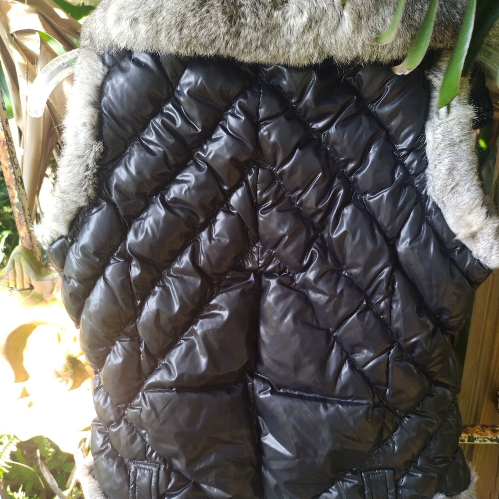 Parasuco Sexy quilted belted vest with fur XS - Picture 3 of 9